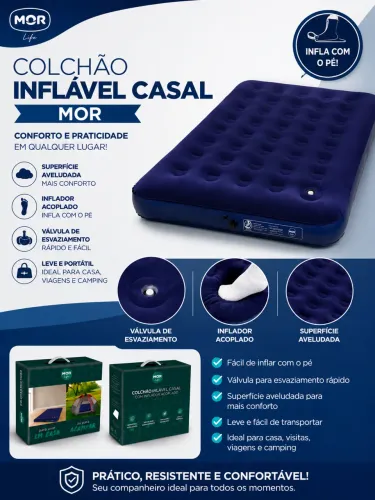 Colchão inflável casal MOR