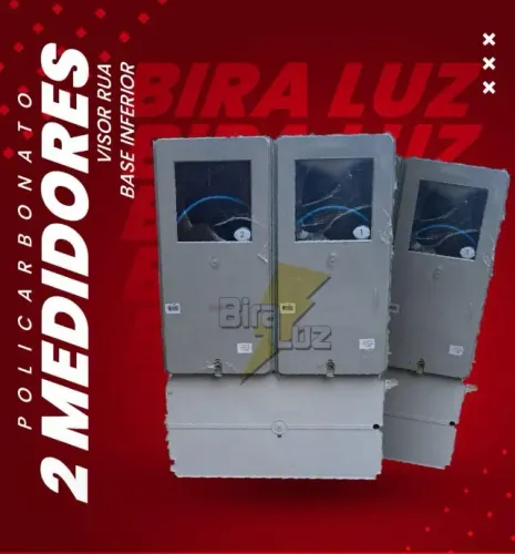 caixa  de luz 2 medidores visor rua  padrao enel 