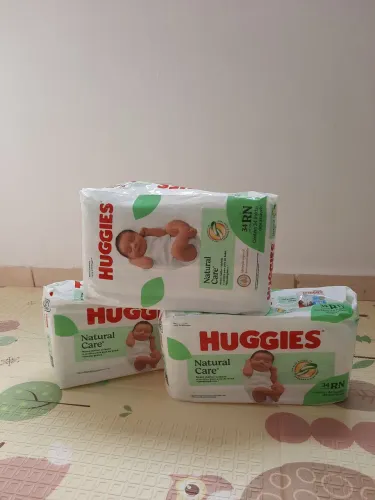 Fralda huggies natural care RN 34 unidades