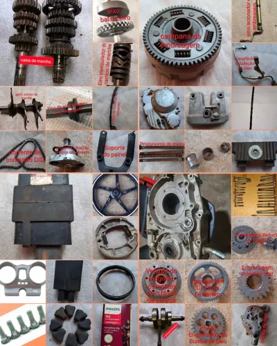 Peças para Tornado Twister CBX e XR 250 aceito cartão 