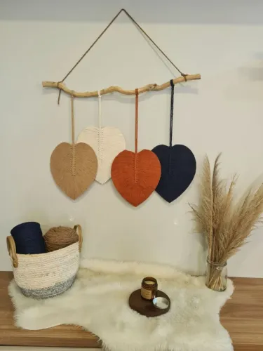 Painel Folhas para decorar Promoção Macramé