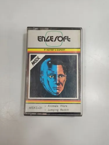 Fita Cassete K7 Engesoft Msx Animals Wars Jumping Rabitt 6el (Usado)