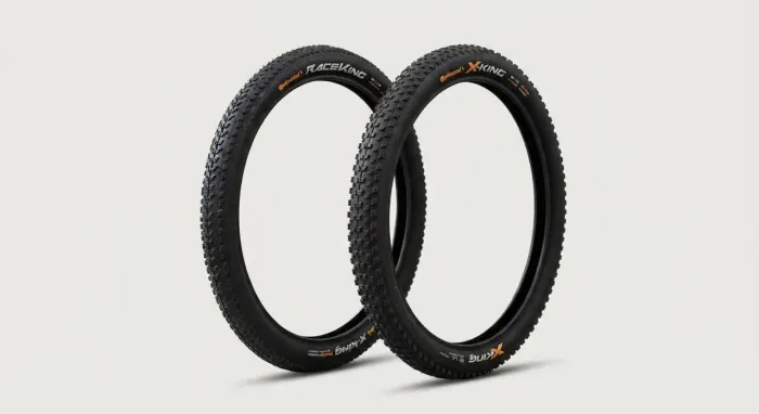 Par de pneus continental x-king + raceking 2.20