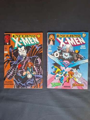 Lote 2 HQs X-Men: Saga Inferno (Edições 46 e 48) - Editora Abril