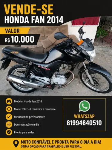 Moto bem conservada vendo aceita o cartão da maquineta moto não deve nada no meu nome