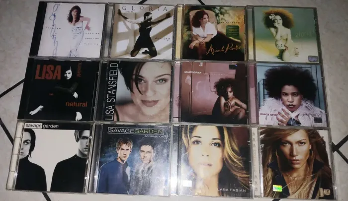 Lote 12 cd's Pop, Música Latina Gloria Estefan Lara Fabian Savage Garden Macy Gray
