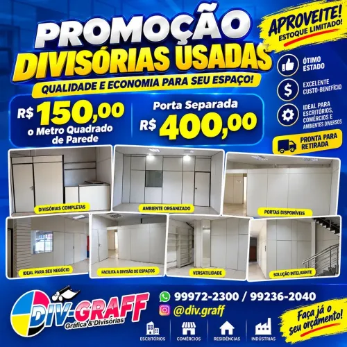 Divisórias usadas *