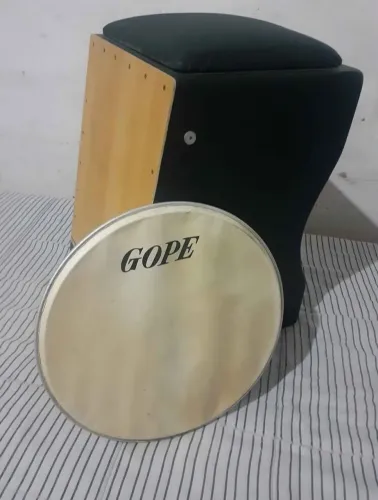 Pele de couro 14" para instrumentos de percussão - Timbal - Timba -Tantan - Pandeiro