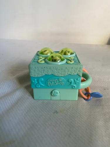 Littlest Pet Shop Playset Mini Cubo + 4 Pets Originais (Completo/Raro)