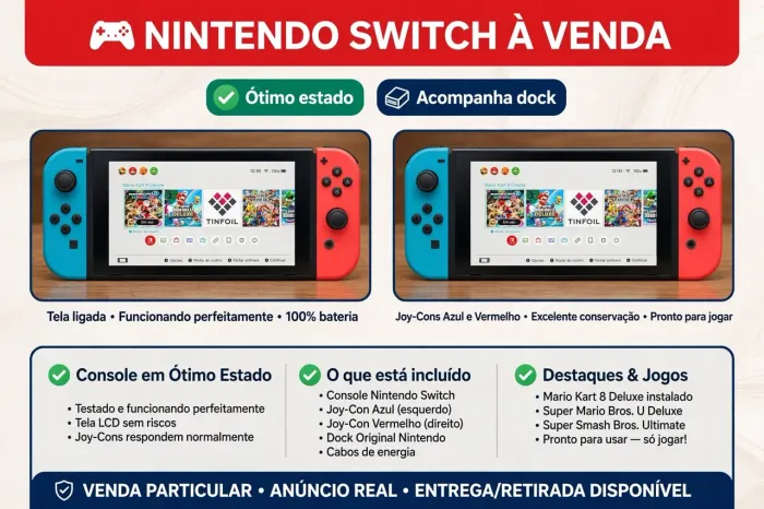 Nintendo switch V2 desbloqueado 