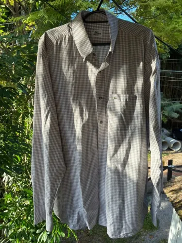 camisa lacoste xadrez masculina 44