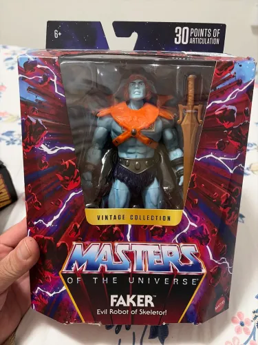 Action figure MOTU Personagem Faker Evil Robot of Skeletor, original e novo
