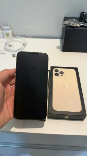 iPhone 13 Pro Max 128GB Dourado - Bateria 100% com Garantia
