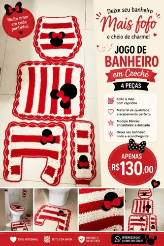 Conjunto Crochê Minnie