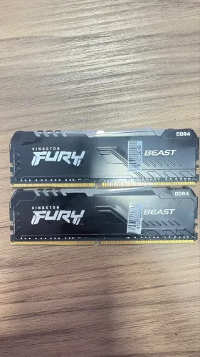 Memória RAM Kingstone Fury RGB 16GB (2x8) DDR4 3200Mhz
