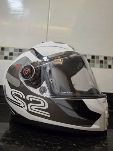 Capacete LS2 FF811 Vector II Metric Branco - Semi Novo ?
