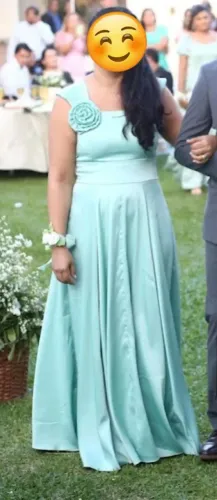 Vestido de festa verde