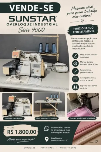 Maquina de costura overloque