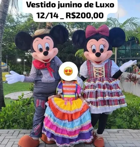 Vestido sao joao luxo 12 anos