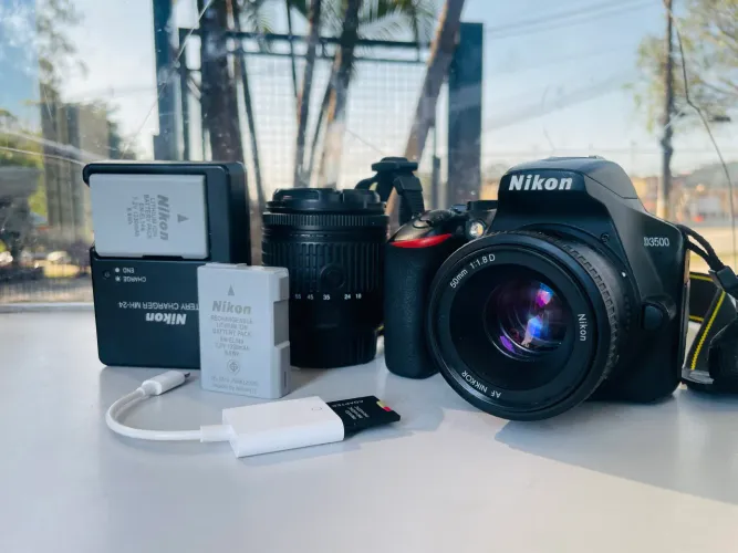 nikon d3500 + kit completo