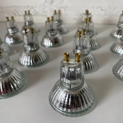 Rf025 15 unidades Lâmpada halógena dicróica halopar Osram original 50W 220v dimerizável Gu