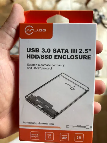 Case para hd e ssd externo 3.0 Novo - 30,00