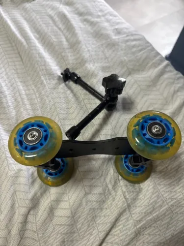 Mini dolly carrinho filmagem