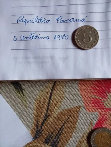 Moeda antiga República Panamá 