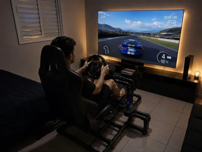 Volante simulador com kit