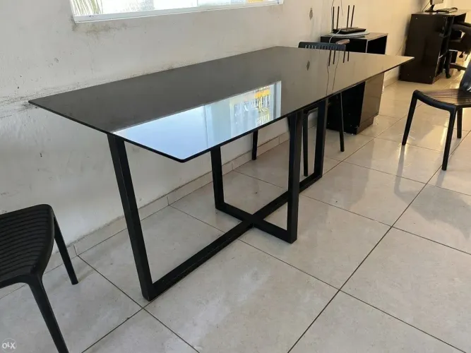 Mesa Jantar estilo industrial com tampo ?