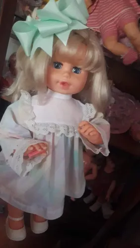 Boneca estrela antiga anos 80 bolinha de sabão 