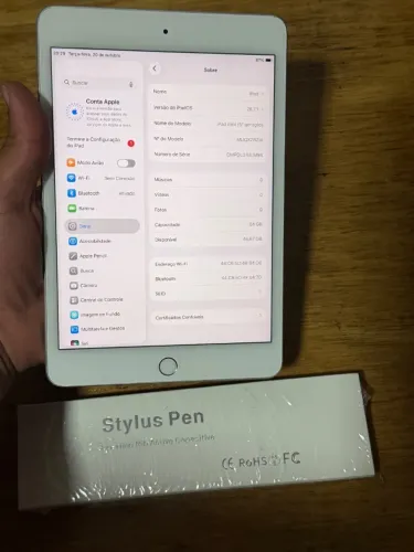 ¡Pad Mini 5 64gb + Caneta - Conservado - Envio OLX Pay - Troco e Parcelo 18