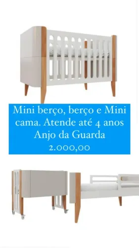 Mini berço, berço e mini cama 