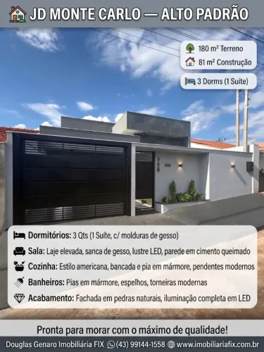 JD MONTE CARLO ALTO PADRÃO