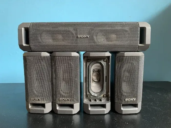5 Caixas SONY 100w 8 Ohms para home theater