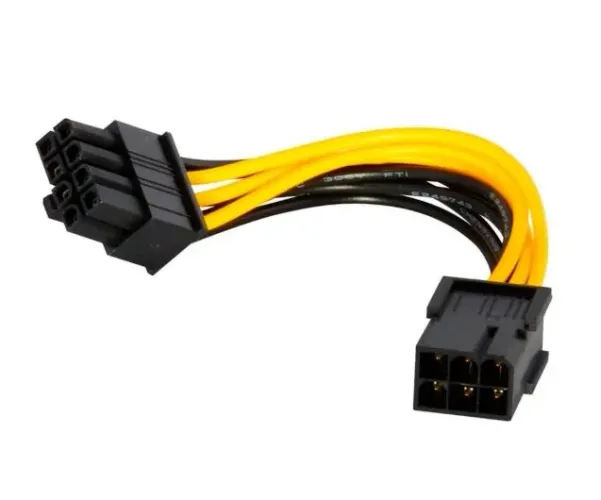 Cabo Adaptador Energia 6 Pinos Para 8 Pinos Pcie