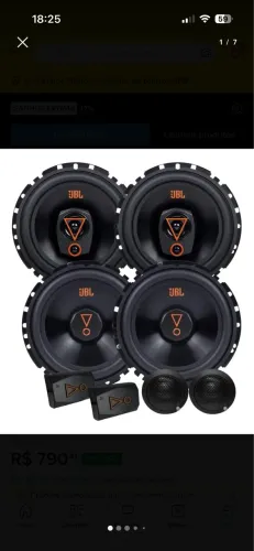 Kit Duas Vias Jbl Multisystem 62vms80 + Par Falante 6trms80