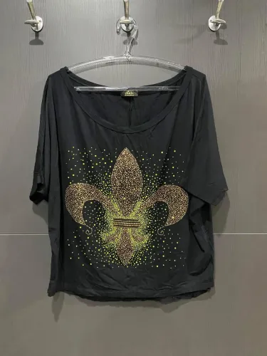 Blusa com aplicação, nova, tamanho unico