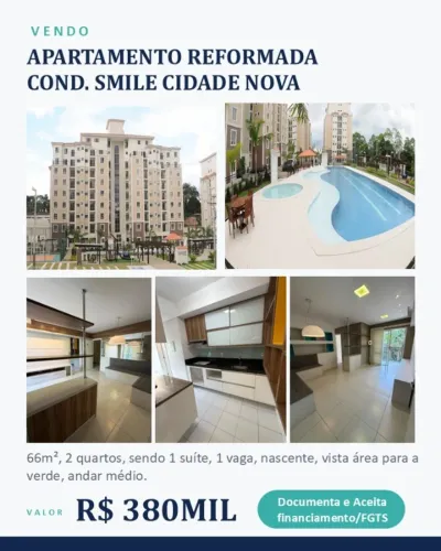 Vendo Apartamento Reformado Smile Cidade Nova