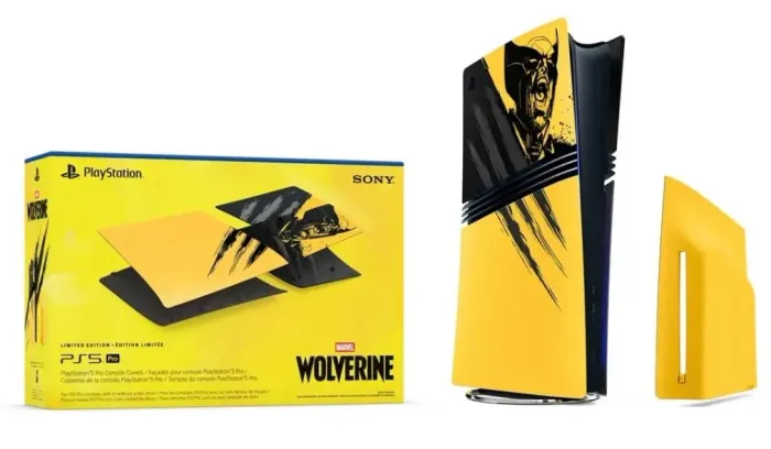 TAMPAS PS5 PRO WOLVERINE AMARELA - ACEITO TROCAS