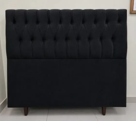 Cabeceira Casal Venus Preto - Entrega Rápida