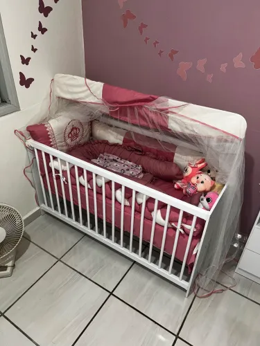 BERÇO CÔMODA MULTIMÓVEIS MEU BEBÊ FG2870 - BRANCO - NOVO SEM USO