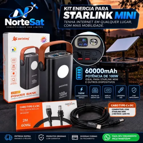 Power Bank 60000mah para Starlink
