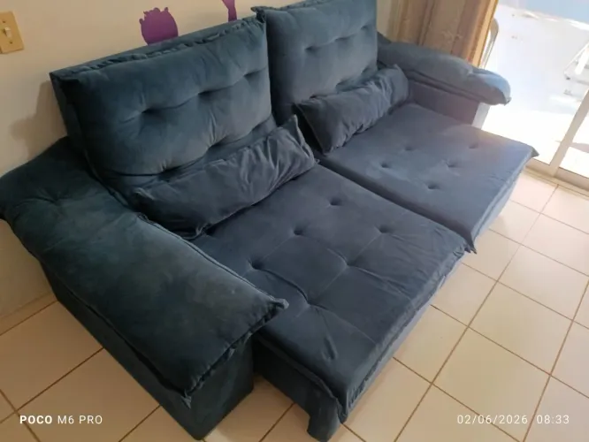 Sofá retrátil com 2 poltrona 