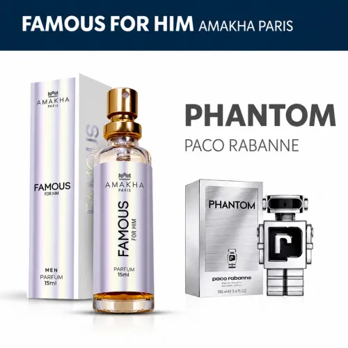 Perfume Importado Famous For Him 15ml Amakha Paris