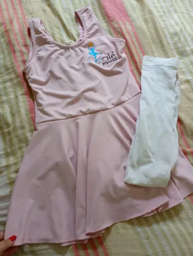 Collant de ballet+ meia infantil