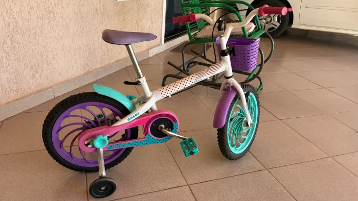 Caloi Bicicleta Infantil Ceci, Aro 16, Branca