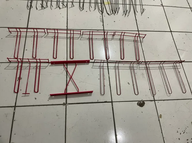 Lote de Gancho Expositor Rosa