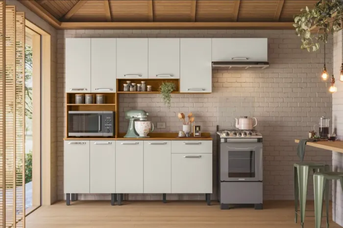 Cozinha Compacta Nobre Ágata 2,54m