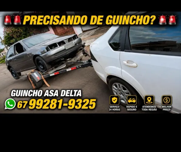 Guincho reboque asa delta 24hrs carro e moto